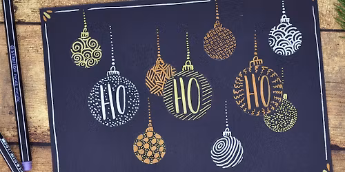 Lettering-Weihnachtswerkstatt \u2013 Karten und Anh\u00e4nger