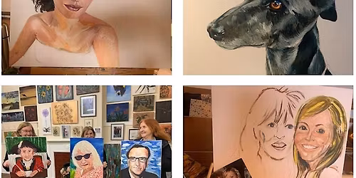 Paint your own family portraits!  Acrylic painting  art lesson