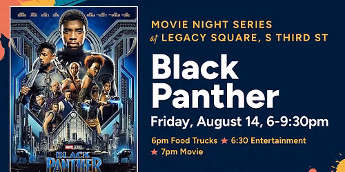 Movie Night at Legacy Square - Black Panther
