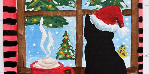 Holiday Kitty Cat- Adult Paint Class