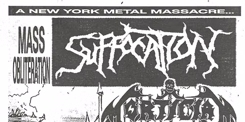 Suffocation, Mortician, All Out War, The Partisan Turbine, Strength Through Suffering, Fermented Mess @ AMH