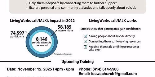 Livingworks SafeTalk Suicide Prevention Training