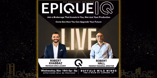 Epique IQ Live \u2014 Your Next Big Move in Real Estate Starts Here
