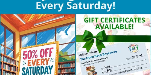 Half-Price Saturday Sale