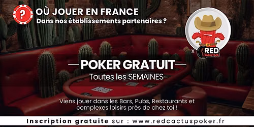 Soir\u00e9e RedCactus Poker X Le Manneken Pis \u00e0 AMIENS (80)