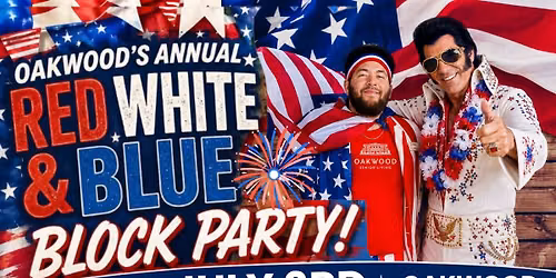 RED WHITE AND BLUE BLOCK PARTY AT OAKWOOD SENIOR LIVING