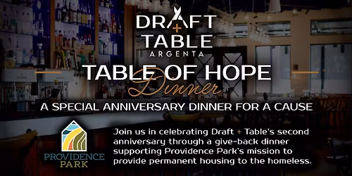 2nd Annual Table of Hope Dinner
