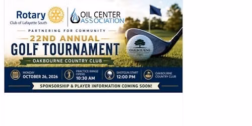 Rotary Club of Lafayette\u2019s 22nd Annual Golf Tournament