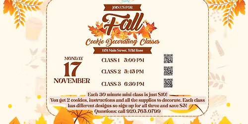 Fall Cookie Decorating Class
