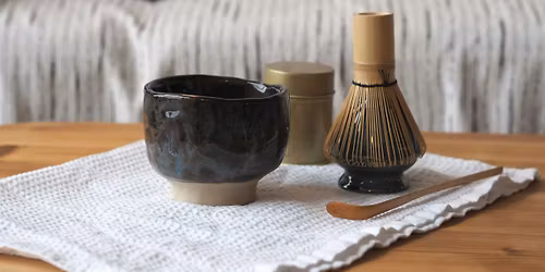 Ceramic matcha bowl+whisk holder (2 sessions)