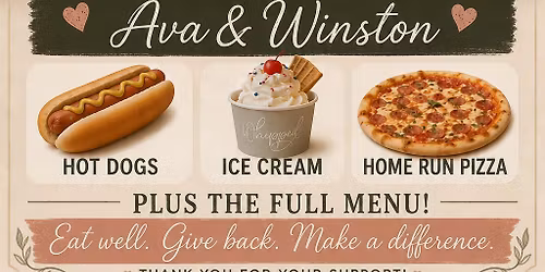 Ava's seizure service dog fundraiser at Whipped Cafe & Creamery