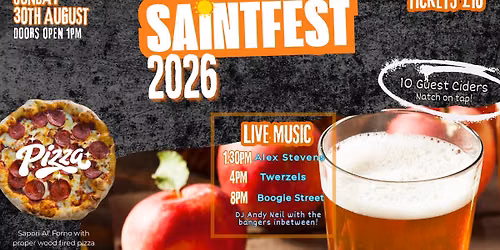 Saintfest 2026! Ciders and Live Music!