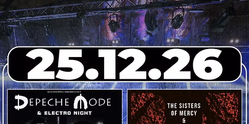 AREA1: Depeche Mode Party | AREA2: AREA2: The Sisters Of Mercy & The Cure Party