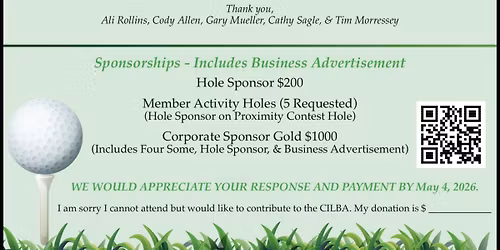 CILBA 4th Annual Scramble