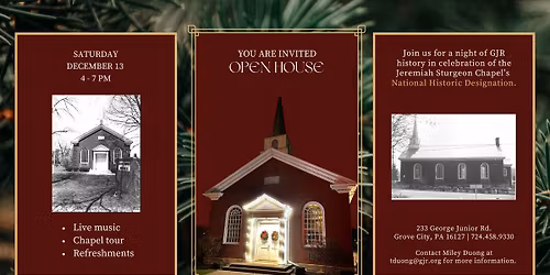 Jeremiah Sturgeon Chapel Open House