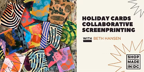Holiday Card Collaborative Screenprinting w\/Beth Hansen