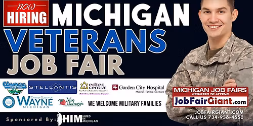 Michigan Careers Job Fair Veterans, Blue Star Families and Federal Workers