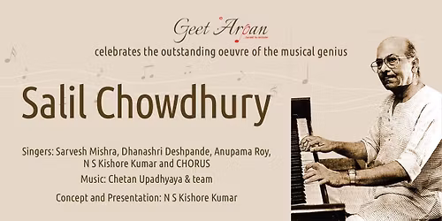 The Musical genius SALIL CHOWDHURY