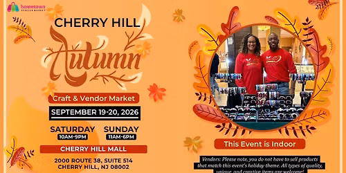 Cherry Hill Autumn Craft & Vendor Market