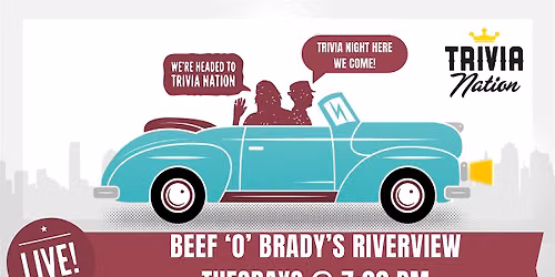 General Knowledge Trivia at Beef 'O' Brady's - Riverview  $100 in prizes!