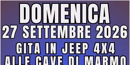 GITA IN JEEP 4X4 ALLE CAVE DI MARMO DI CARRARA E DEGUSTAZIONE