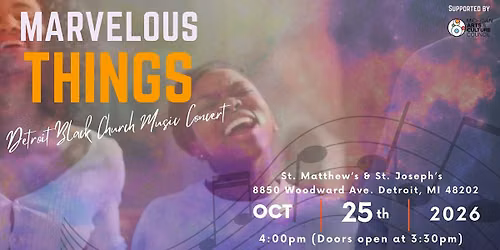 Marvelous Things Concert