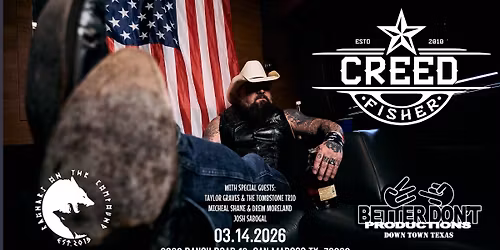 Better Don't Productions Presents Creed Fisher Live At Ragnar's