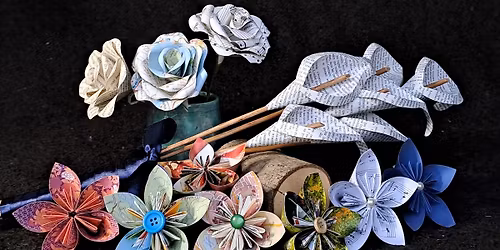 Book paper flower workshop (afternoon)