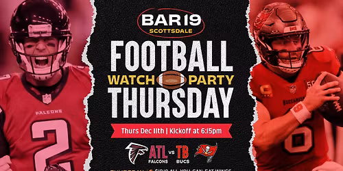 Football Thursday Watch Party- Falcons VS Buccaneers