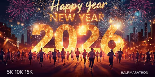 Happy New Year 5k, 10k, 15k, Half Marathon