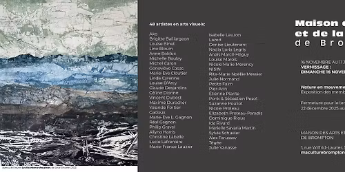 Vernissage de l'exposition collective des membres 2025: Nature en mouvement