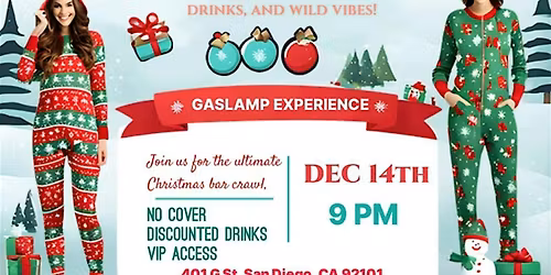 Gaslamp Christmas Onesie Bar Crawl