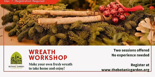 Make Your Own Fresh Wreath Workshop - Afternoon Session