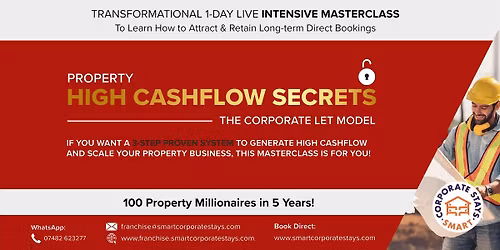 The 7-Figure  Corporate Let Cashflow System - 1-Day Masterclass Leeds