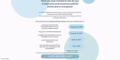 Investor 360 Training for Clients