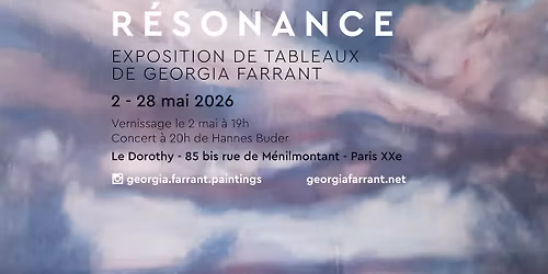 Exposition \u00ab R\u00e9sonance \u00bb de Georgia Farrant