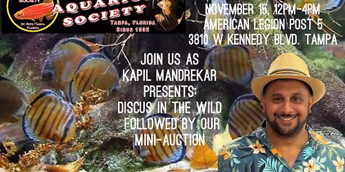 Tampa Bay Aquarium Society's November Meeting