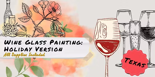 Wine Glass Painting: Holiday Lights