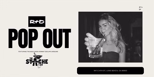 a dive bar night at Stache called Pop Out - Long Beach - the best deejays!