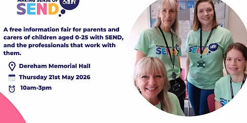 Making Sense of SEND Dereham Memorial Hall - 21st May 2026