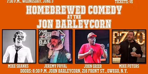 Homebrewed Comedy at the Jon Barleycorn Tavern