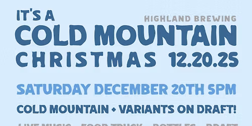 It's a Cold Mountain Christmas + NC Food Bank Drive - Fermental