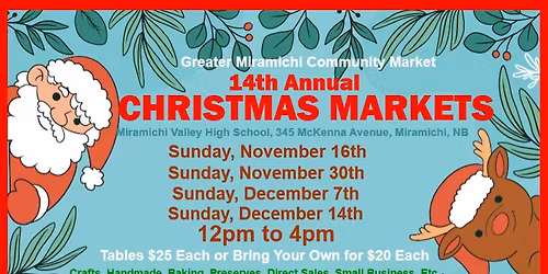 Greater Miramichi Community Market Christmas Market