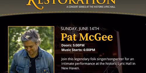 Restoration Songwriter Series: Pat McGee