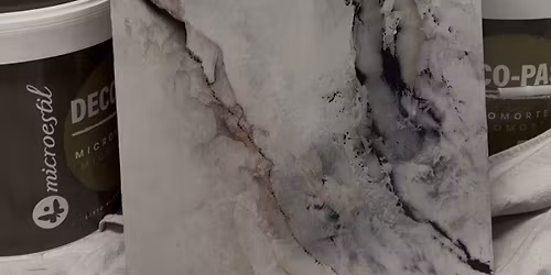 Marbling with Microcement