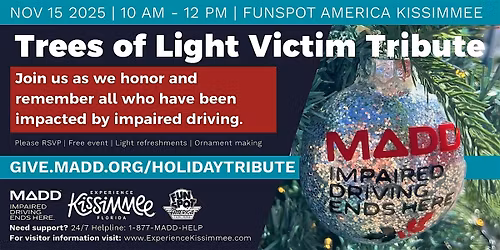 2025 MADD Central Florida Holiday Victim Tribute