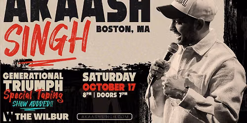 Akaash Singh: Generational Triumph Tour