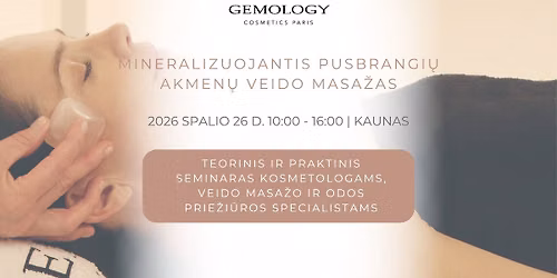 Mokymai | Mineralizuojantis pusbrangi\u0173 akmen\u0173 veido masa\u017eas
