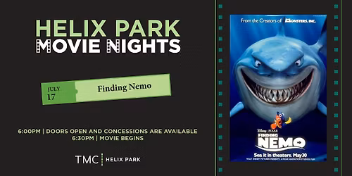 Movie Night in Helix Hall | Finding Nemo