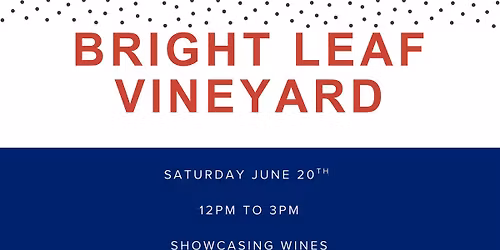 Bright Leaf Vineyard @ The Tasting Bar
